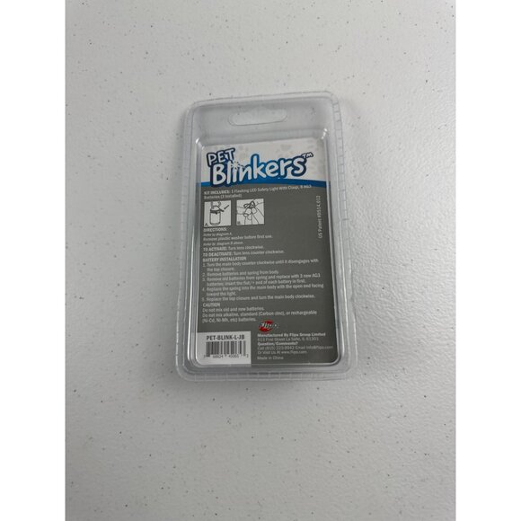 Pet Blinker Large Breed Safety Light Flashes Jade & Blue For Large Dog Collars - Picture 5 of 6